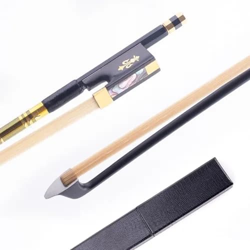 AMZZ 4/4 Full Size Professional Carbon Fiber Violin Bow with Case | Balanced for Dynamic Expression thumbnail 1