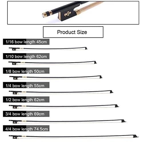 AMZZ 4/4 Full Size Professional Carbon Fiber Violin Bow with Case | Balanced for Dynamic Expression thumbnail 8