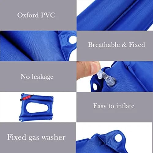 Namalu Blue Body Positioner | Pressure Sore Relief Cushion for Elderly & Bedridden (17.9 x 15.7 inches) thumbnail 3