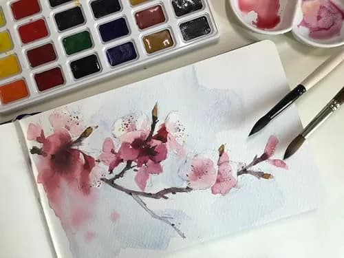 tumuarta Cotton Watercolor Paper Journal 3.5x5.5” | 300 GSM, Cold Press, 24 Sheets thumbnail 7