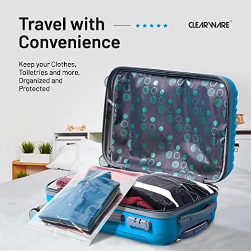 CLEARWARE Large Storage Bags with Zipper Top | Extra Large 3 Gallon, 16" x 18" BPA-Free Waterproof (50 Count) thumbnail 5
