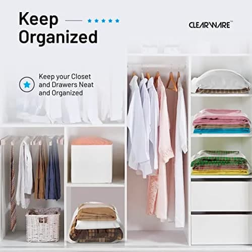 CLEARWARE Large Storage Bags with Zipper Top | Extra Large 3 Gallon, 16" x 18" BPA-Free Waterproof (50 Count) thumbnail 6