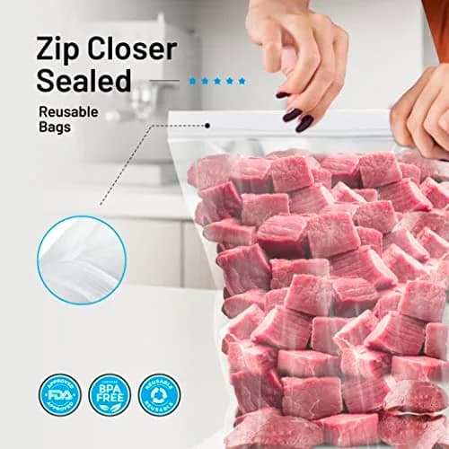 CLEARWARE Large Storage Bags with Zipper Top | Extra Large 3 Gallon, 16" x 18" BPA-Free Waterproof (50 Count) thumbnail 3