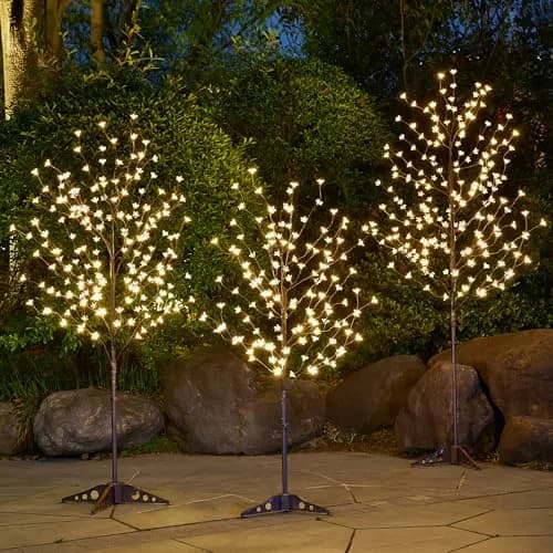 LIGHTSHARE Cherry Blossom Tree 4FT, 5FT & 6.5FT | Warm White LED Decor for Indoor & Outdoor thumbnail 4