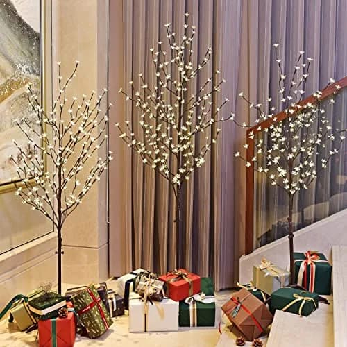 LIGHTSHARE Cherry Blossom Tree 4FT, 5FT & 6.5FT | Warm White LED Decor for Indoor & Outdoor thumbnail 6