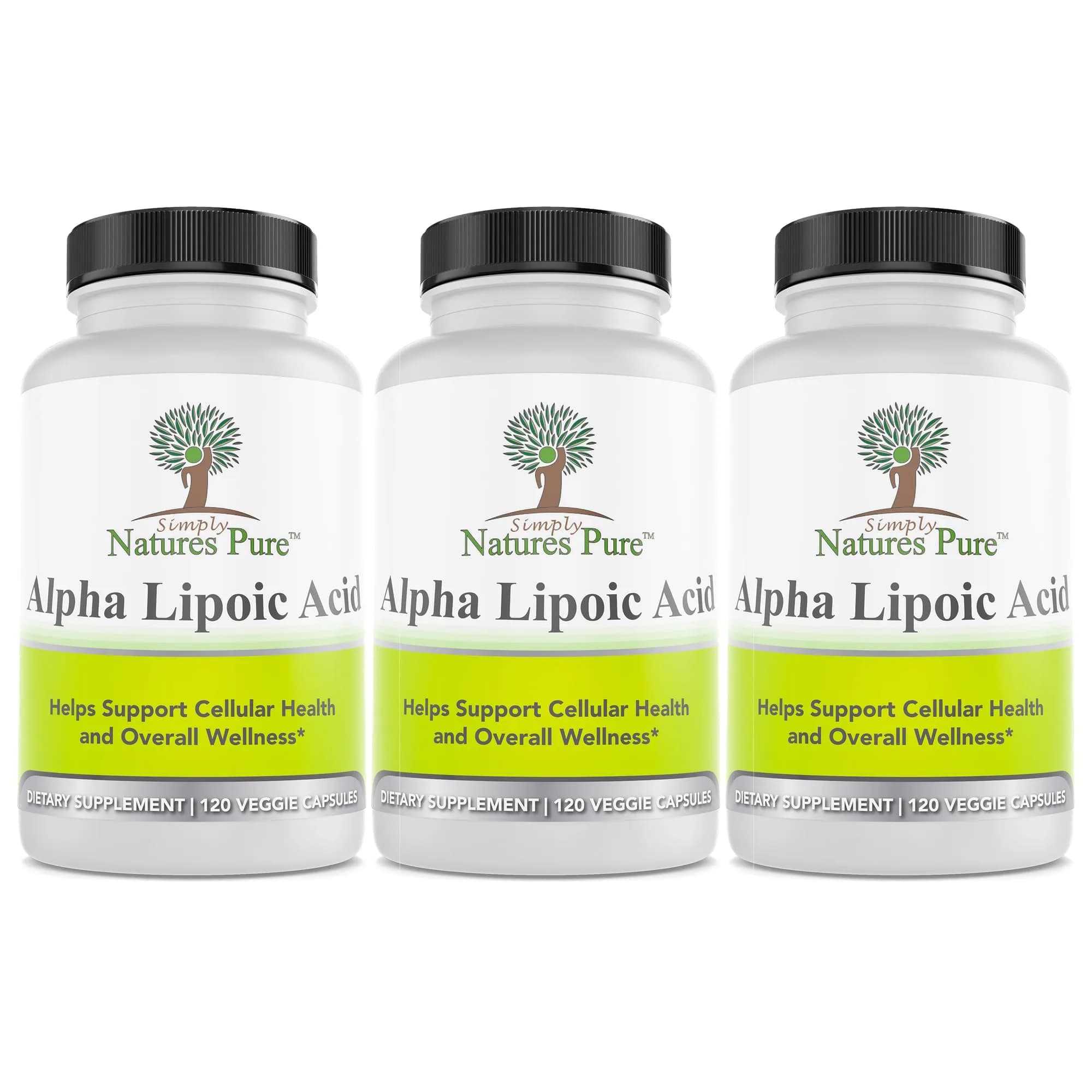 Simply Natures Pure Alpha Lipoic Acid 600mg 360 Veggie Capsules | Antioxidant Supplement — Capsule