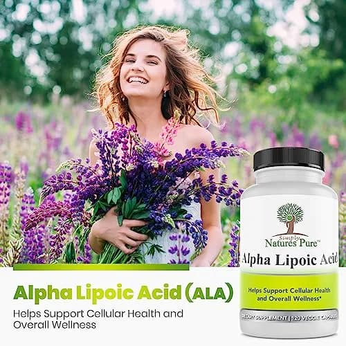 Simply Natures Pure Alpha Lipoic Acid 600mg 360 Veggie Capsules | Antioxidant Supplement thumbnail 5