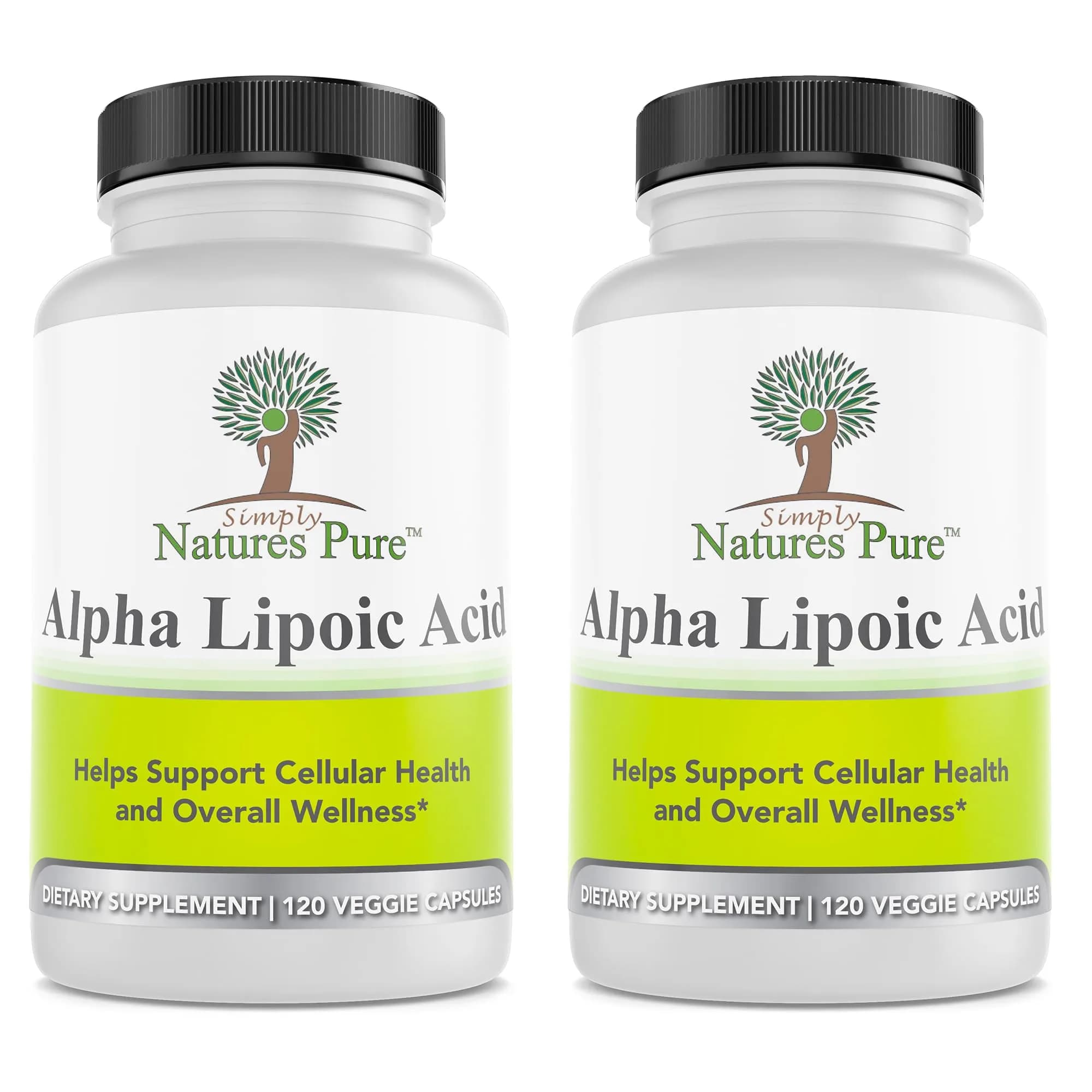 Simply Natures Pure Alpha Lipoic Acid 600mg 240 Veggie Capsules | Antioxidant Supplement — Capsule