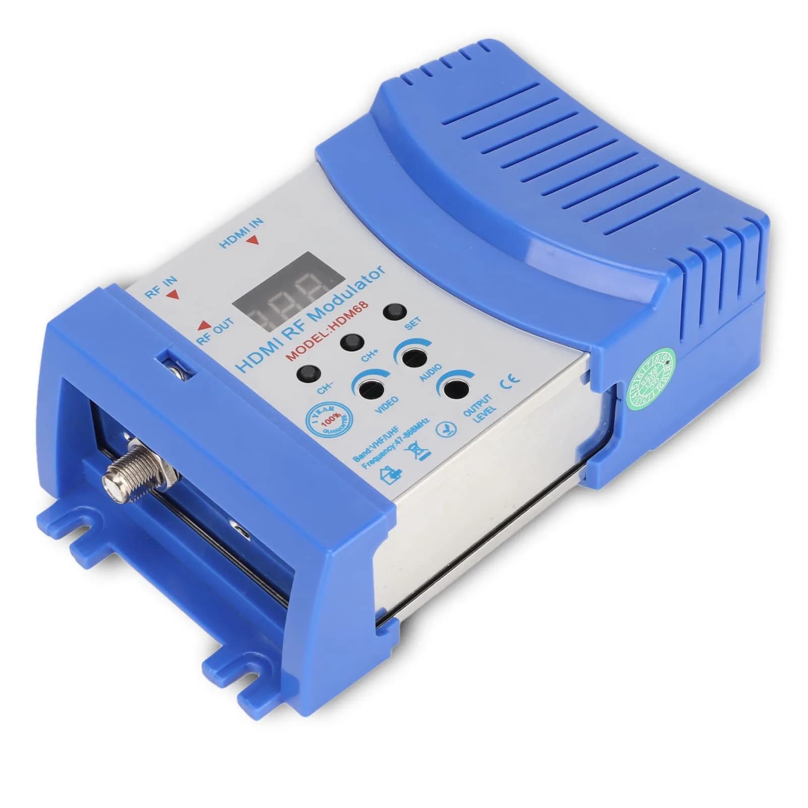 Dpofirs VHF/UHF Modulator with HDMI Input | PAL/NTSC RF Converter for Home TV — VHF/UHF Modulator-HDMI to RF Converter