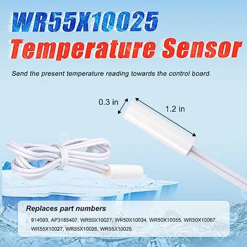 M Motico Refrigerator Defrost Heater Kit with Thermostat and Sensor, 12.2" Heater, 3-Piece Set | Refrigerator Parts for GE Hotpoint thumbnail 4