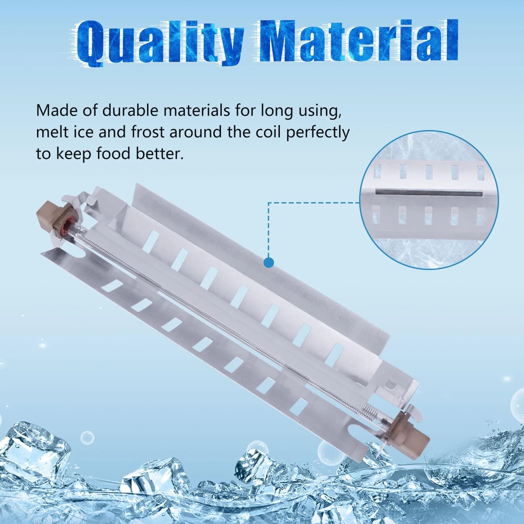 M Motico Refrigerator Defrost Heater Kit WR51X10055 with Sensor WR55X10025 and Thermostat WR50X10068 | Appliance Parts & Accessories Value Pack - view 5