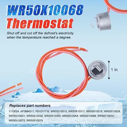 M Motico Refrigerator Defrost Heater Kit with Thermostat and Sensor, 12.2" Heater, 3-Piece Set | Refrigerator Parts for GE Hotpoint thumbnail 3