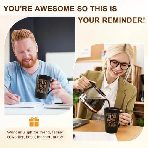 Maustic You Are Awesome Mug 414ml (14 Fl Oz) | Inspirational Gift for Men & Women thumbnail 4