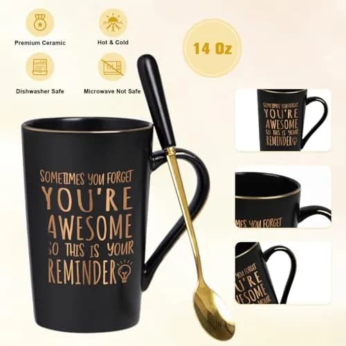 Maustic You Are Awesome Mug 414ml (14 Fl Oz) | Inspirational Gift for Men & Women thumbnail 5