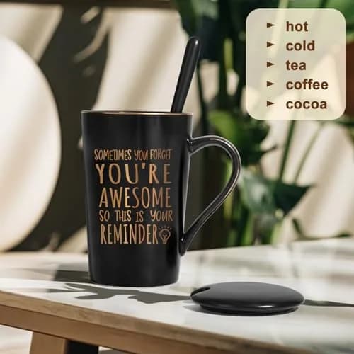 Maustic You Are Awesome Mug 414ml (14 Fl Oz) | Inspirational Gift for Men & Women thumbnail 2