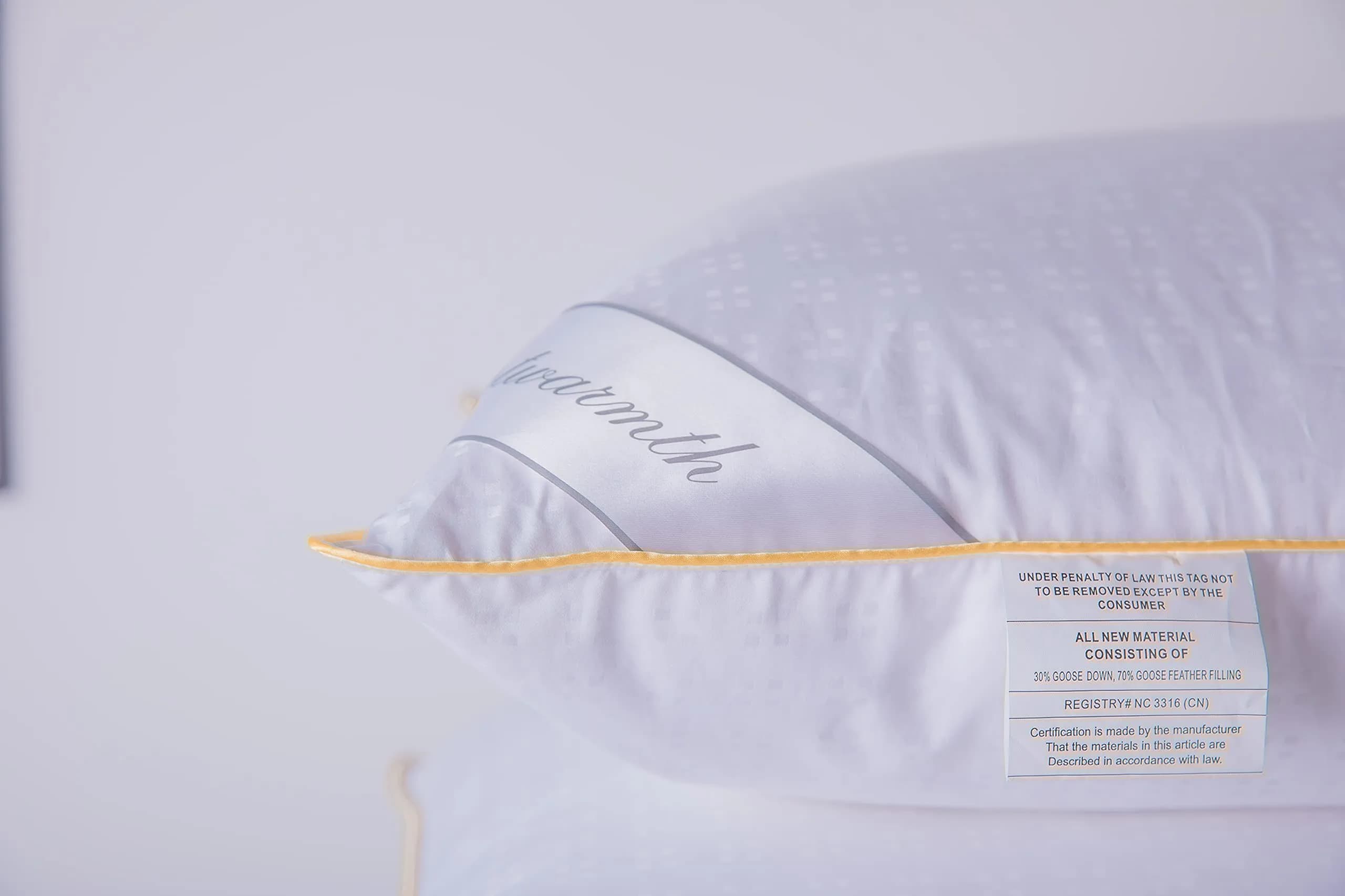 Eastwarmth Goose Down Feather Pillow Standard Size 1.3 kg (2.86 lb) | Supportive Neck & Head Bed Pillow - view 5