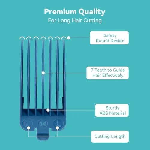 LAVEST Clipper Guards Set with 4 Sizes | 1.25" to 2" Cutting Lengths thumbnail 5