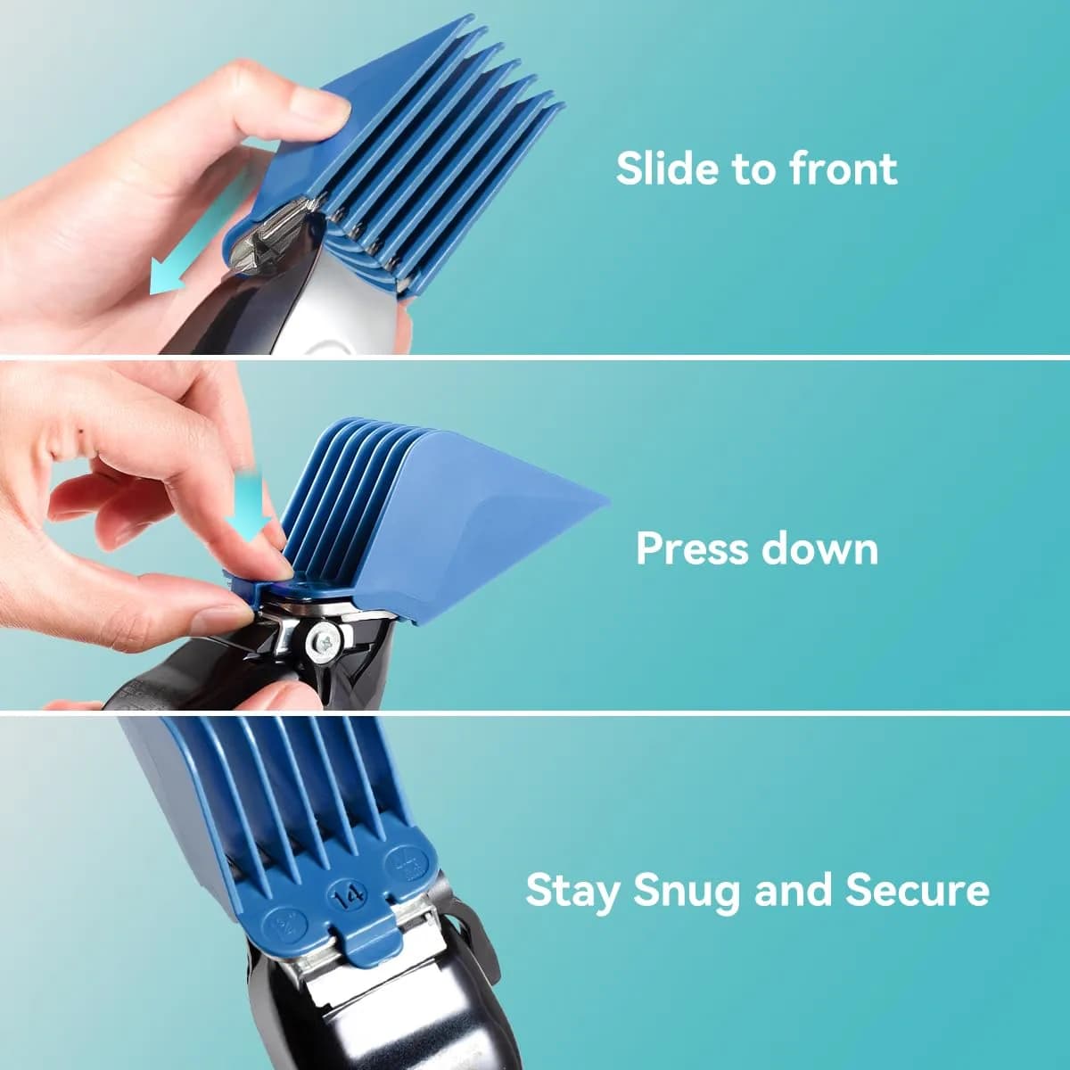 LAVEST Clipper Guards Set with 4 Sizes | 1.25" to 2" Cutting Lengths - view 4