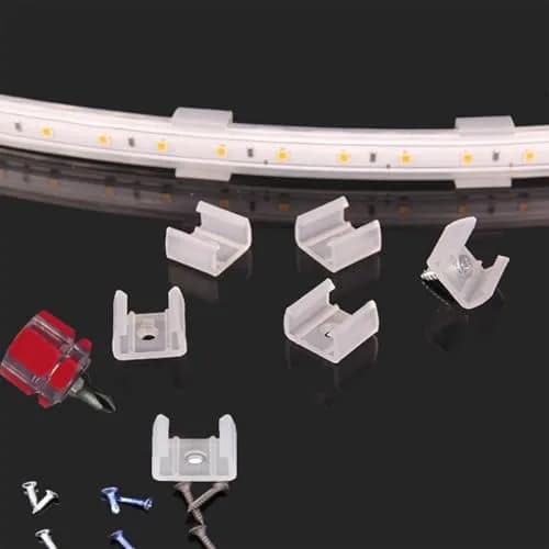 GYGhaoho LED Strip Light Fixing Clips 120 Pcs | Secure 12-14mm Strips with Screws thumbnail 8