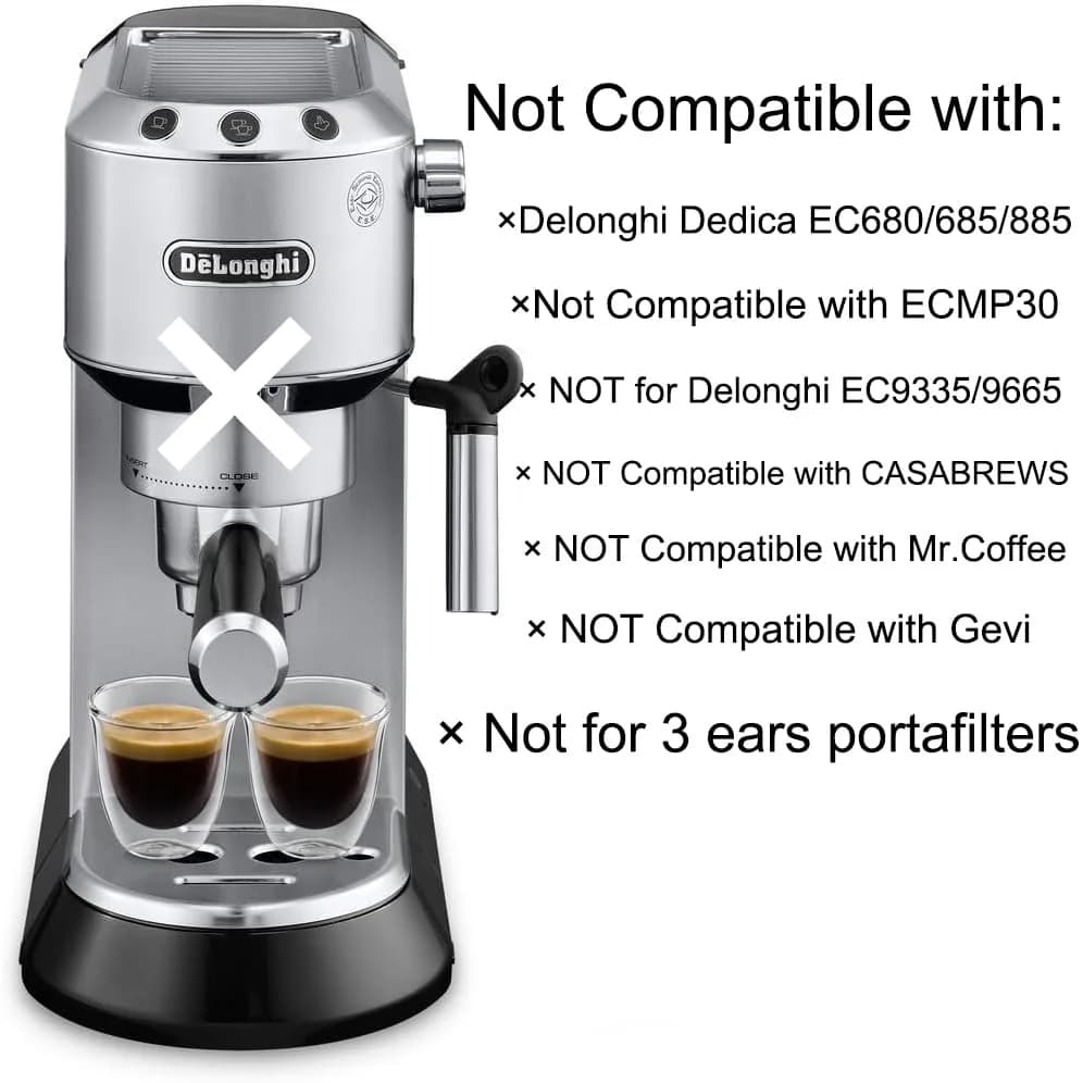 CAPFEI 51mm Bottomless Portafilter 2 Ears for Delonghi ECP3420/BCO430/EC260 | Coffee Filter Accessory thumbnail 4