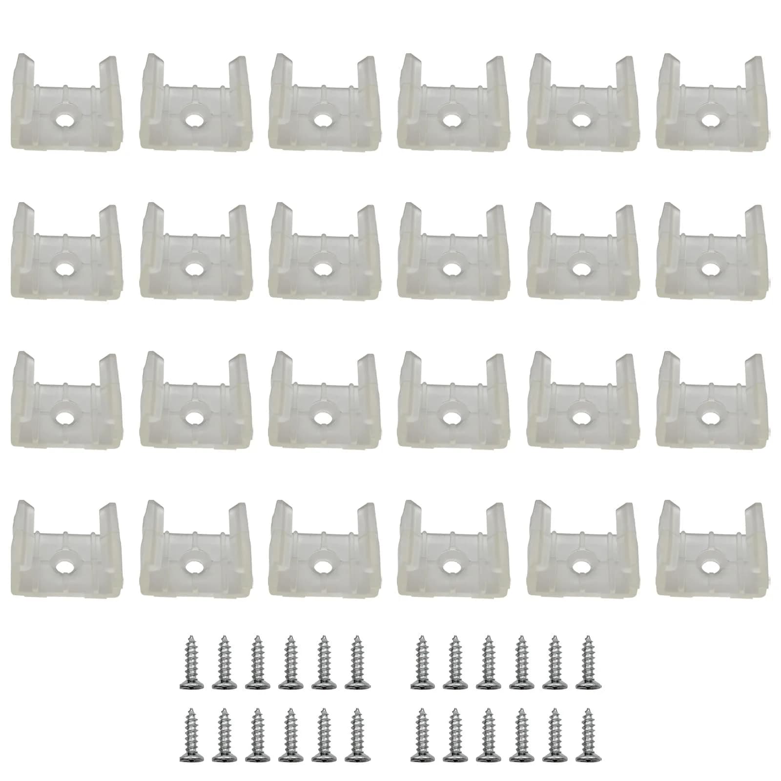 GYGhaoho LED Strip Light Clips 120 Pcs with Screws | Fits 14-17mm Strips - main product image