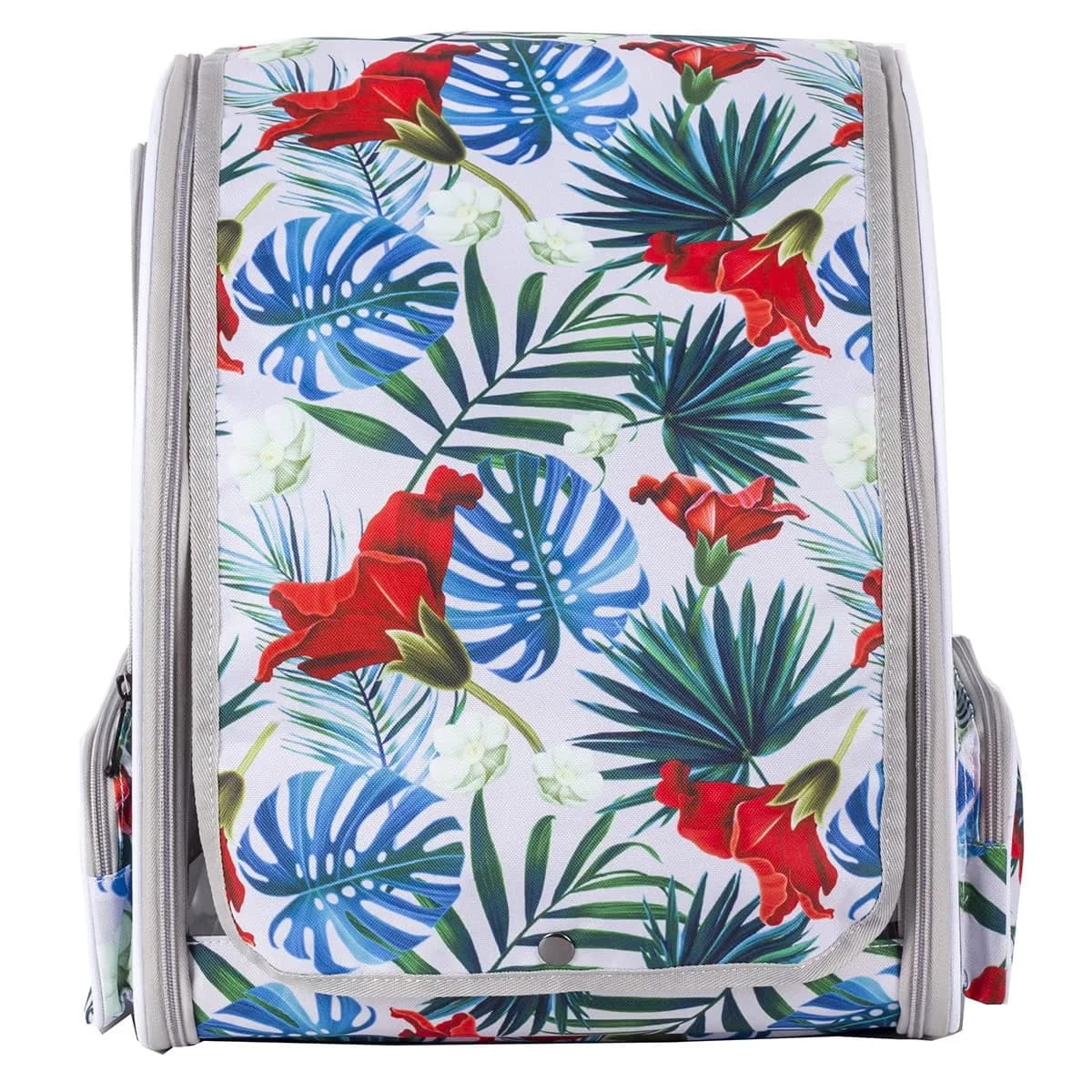ORIZZP Bird Travel Carrier Backpack with Wooden Perch & Shade Cover | Multi-Colored, Small to Medium Bag for Parrots & Conures - view 4