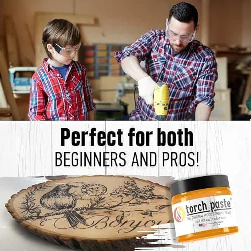 Torch Paste Wood Burning Paste 3 oz | Heat-Activated Non-Toxic Craft Paste for Wood & Canvas thumbnail 6