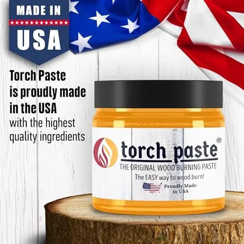 Torch Paste Wood Burning Paste 3 oz | Heat-Activated Non-Toxic Craft Paste for Wood & Canvas thumbnail 2