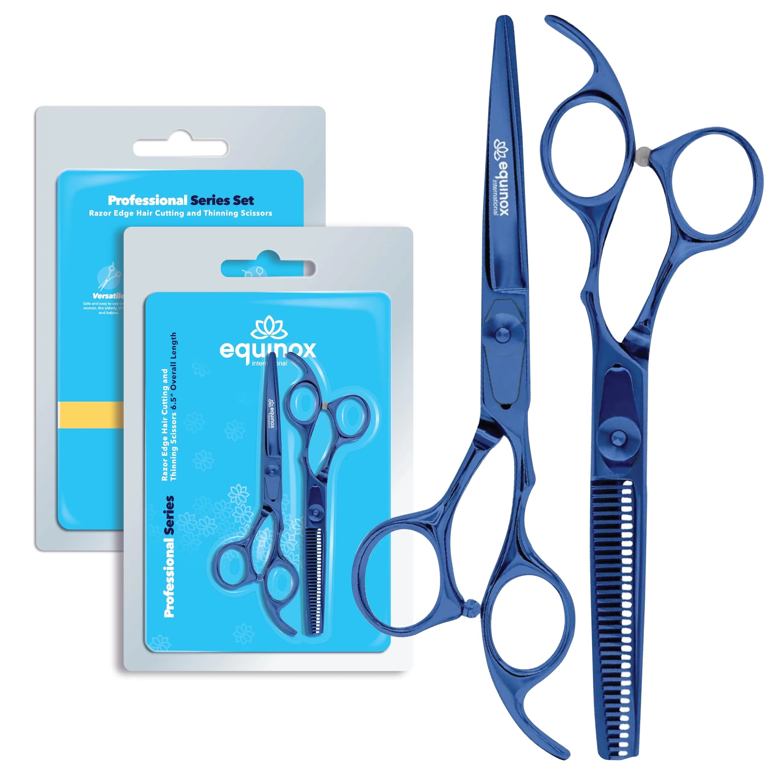 Equinox International Titan Thinning 6.5 Inch Barber Hair Cutting Shears | Japanese Stainless Steel - main product image
