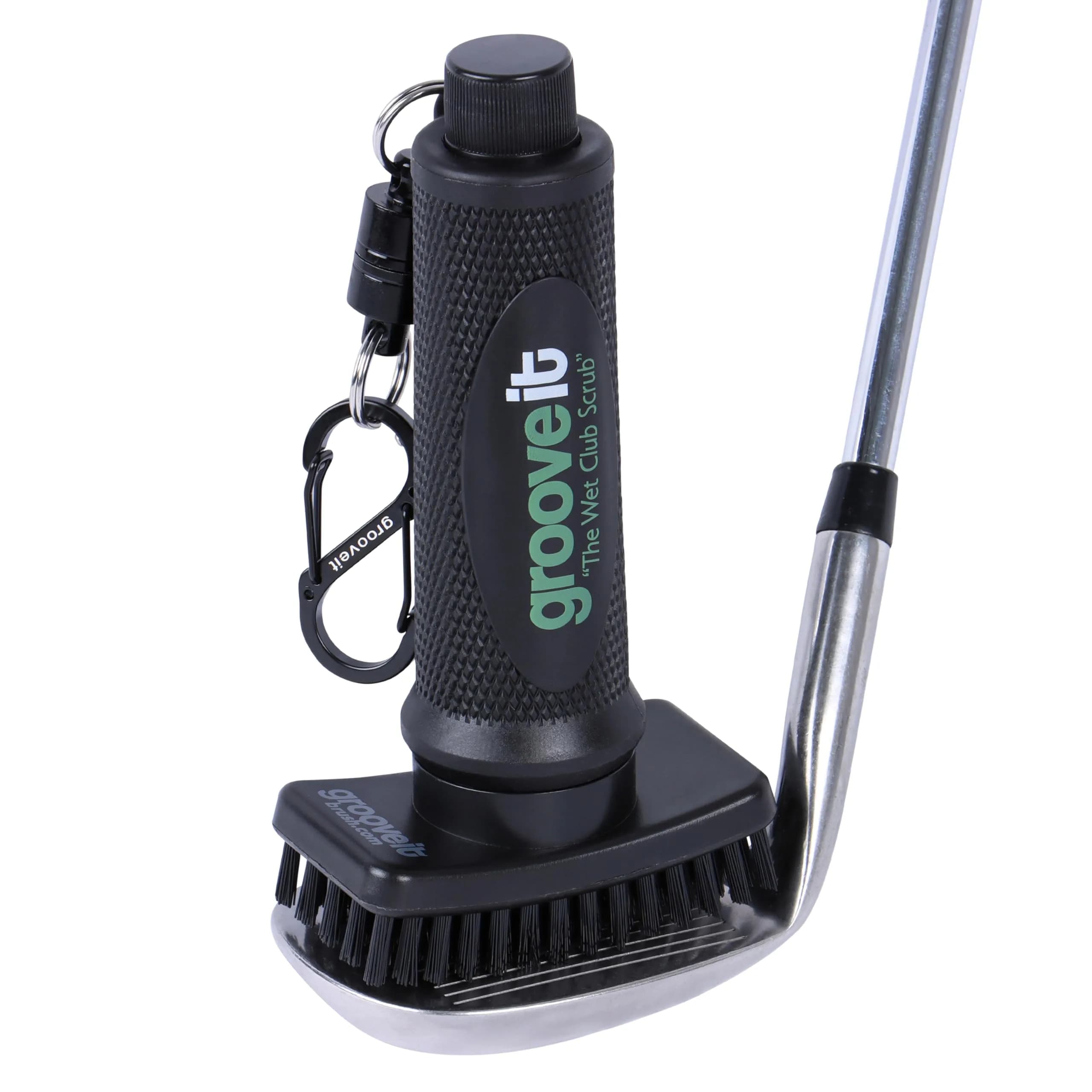 Grooveit Wet Club Scrub Golf Water Brush | 3-Year Warranty, Anti-Leak, Magnetic Nylon Bristle (1 Count)