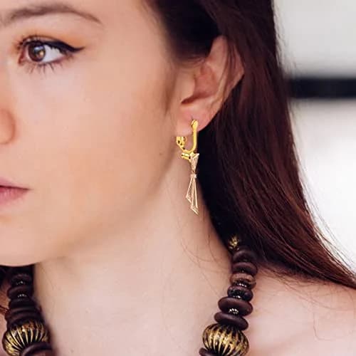 Aylifu 12 Pairs Golden Clip-On Earring Converters Components with Comfort Pads | Hypoallergenic Brass Earring Clips for Non Pierced Ears thumbnail 6
