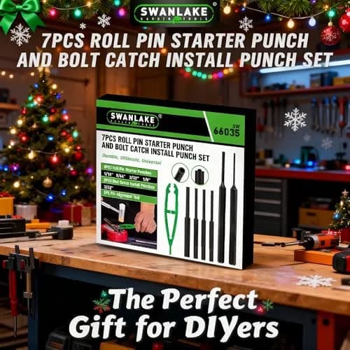 SWANLAKE GARDEN TOOLS 7-Piece Roll Pin Starter Punch and Install Punch Set 1.8mm (1/16") | Precision Assembly Tool thumbnail 7