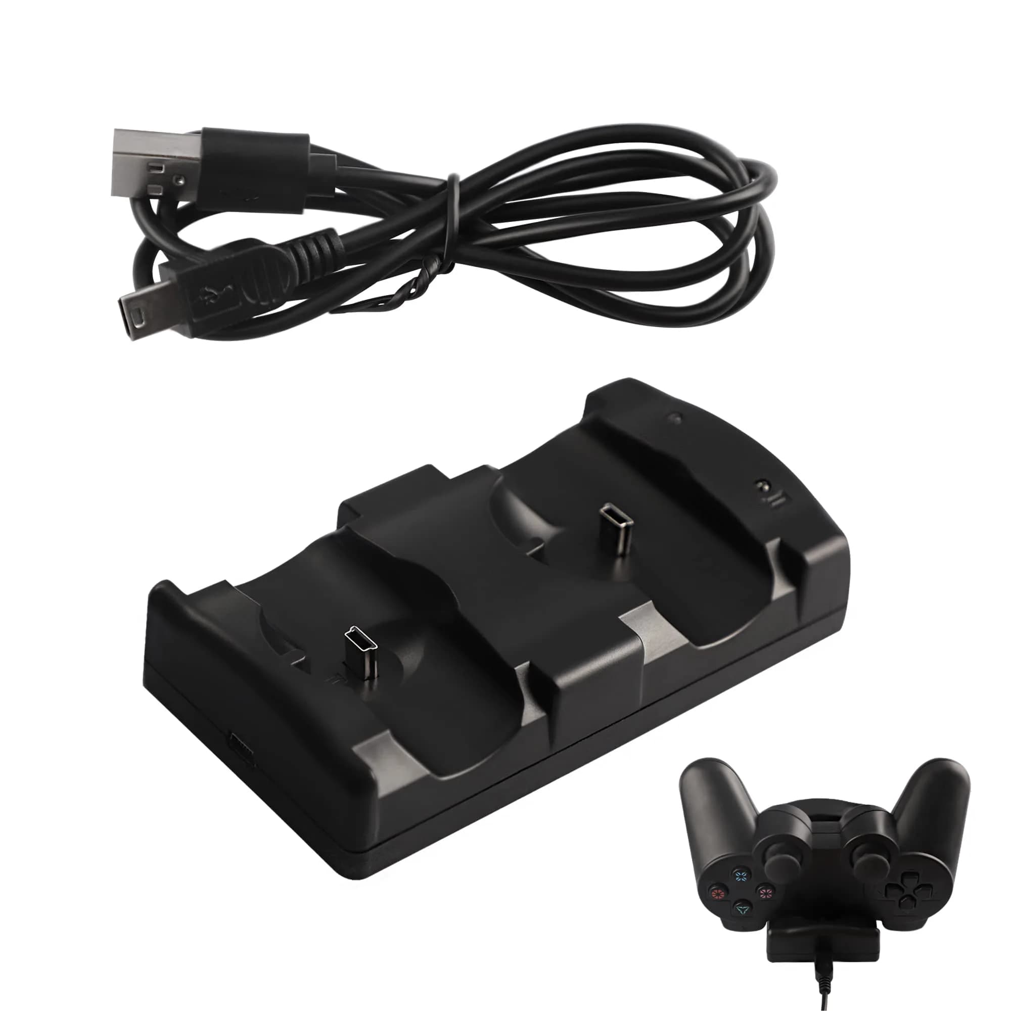 Xahpower Controller Charger Station for PS3 | Fast Dual Controller Charging Dock with LED Indicator