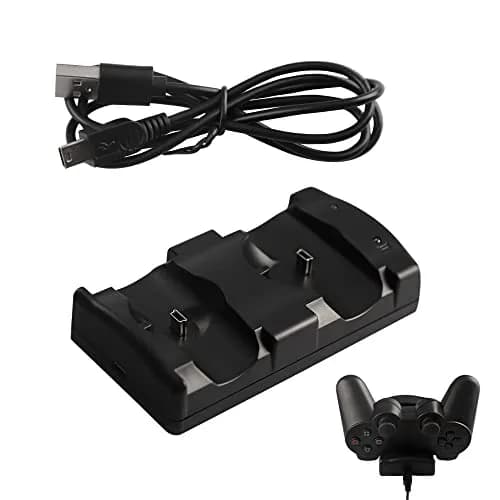 Xahpower Controller Charger Station for PS3 | Fast Dual Controller Charging Dock with LED Indicator thumbnail 1