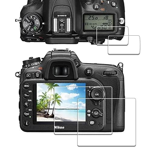 iDaPro Tempered Glass Screen Protector for Nikon D7200/D7100 LCD & Top Screen | 9H Hardness, Anti-Glare, Bubble-Free Installation Kit thumbnail 1