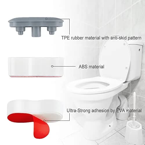 Maylanny Toilet Seat Bumpers - Universal Buffer with 2 Heights | Cushion & Noise Reduction thumbnail 4