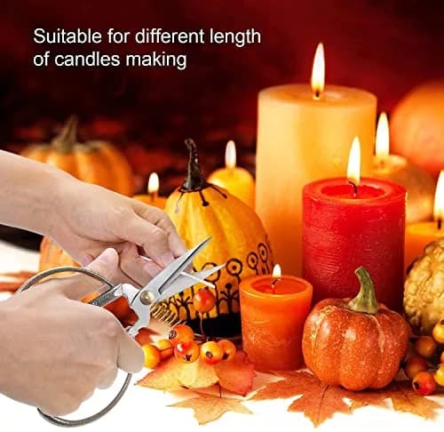 PXBBZDQ 4" Cotton Candle Wick 100 Piece Pre-Waxed for Candle Making, Thin, Lead & Zinc Free thumbnail 5