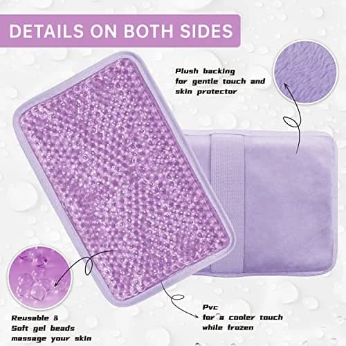ZNÖCUETÖD Gel Ice Pack with Strap - 2 Pack Reusable Hot Cold Pack, 173g (6.1 oz) Each | Fast Pain Relief for Injuries thumbnail 4