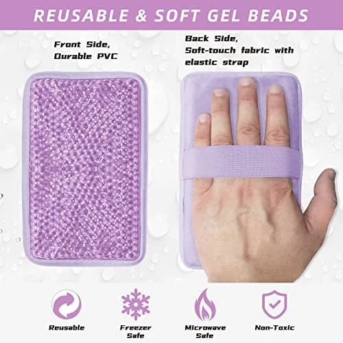 ZNÖCUETÖD Gel Ice Pack with Strap - 2 Pack Reusable Hot Cold Pack, 173g (6.1 oz) Each | Fast Pain Relief for Injuries thumbnail 5
