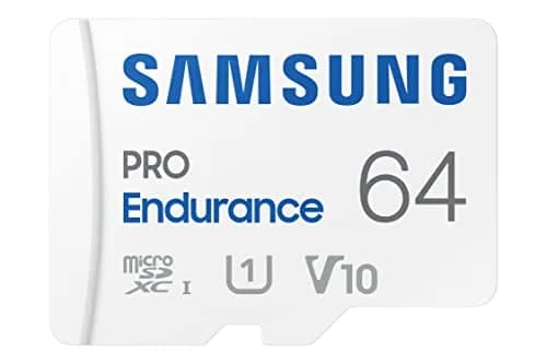Samsung PRO Endurance 64GB microSDXC Memory Card with Adapter | Built for 35,040 Hours Recording thumbnail 1