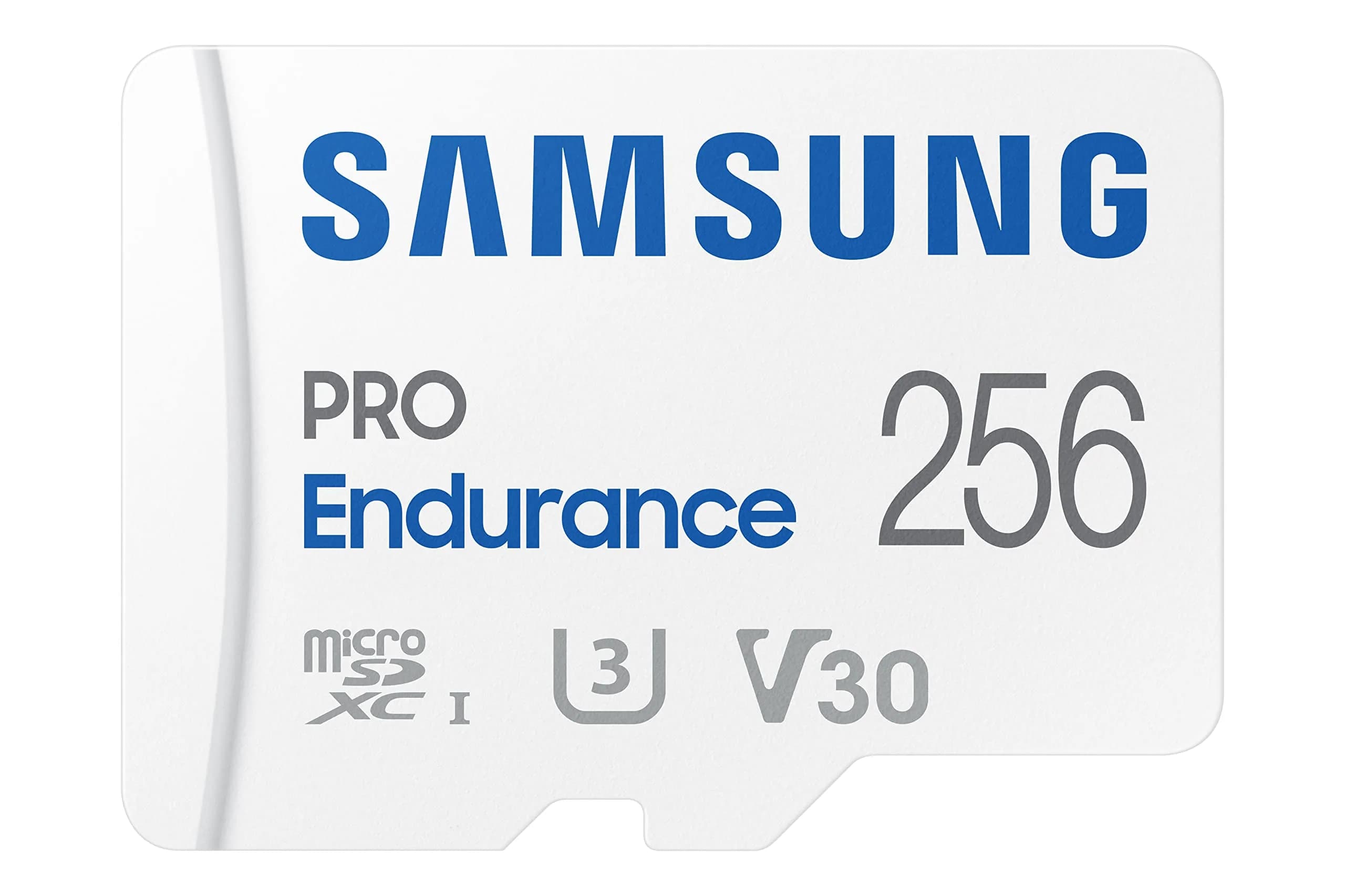 Samsung PRO Endurance 256GB MicroSDXC Memory Card with Adapter for Video Monitoring - main product image
