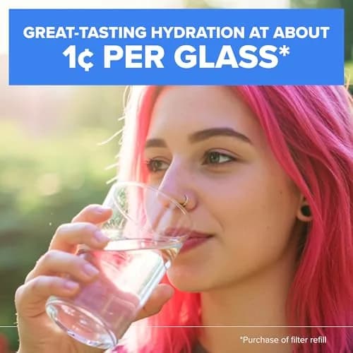 Brita UltraMax 27 Cup Water Dispenser with 1 Standard Filter, Black | Fridge-Friendly & Space-Saving thumbnail 5