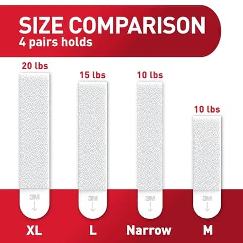 Command 20 lb XL Heavyweight Picture Hanging Strips (10 Pairs, 20 Strips) | Damage-Free Hangers for Frames thumbnail 5