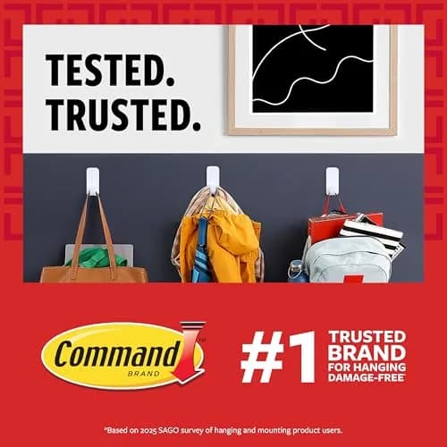 Command 20 lb XL Heavyweight Picture Hanging Strips (10 Pairs, 20 Strips) | Damage-Free Hangers for Frames thumbnail 2