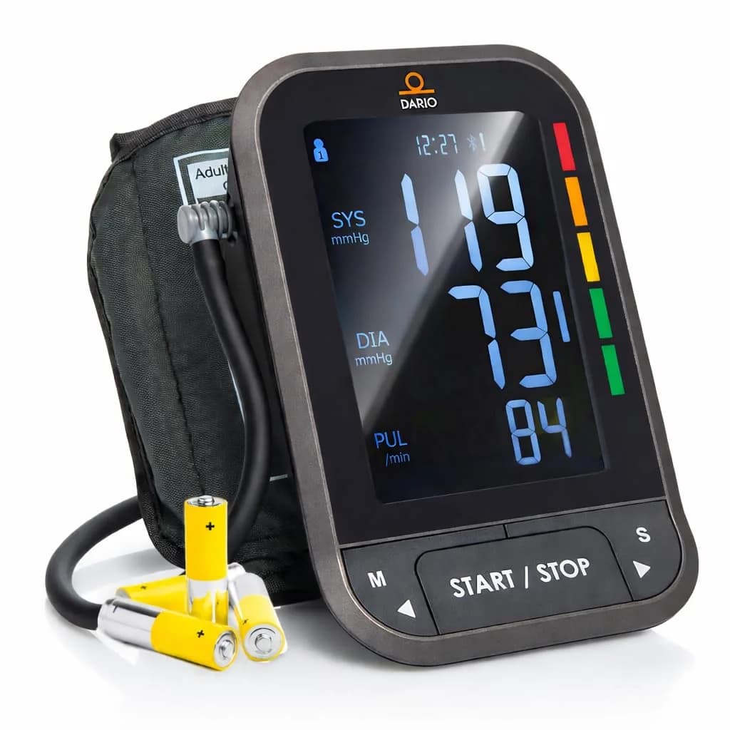 Dario Gen-2 Blood Pressure Monitor with Smart App & Carry Case | FDA-Cleared, Bluetooth Connectivity - main product image