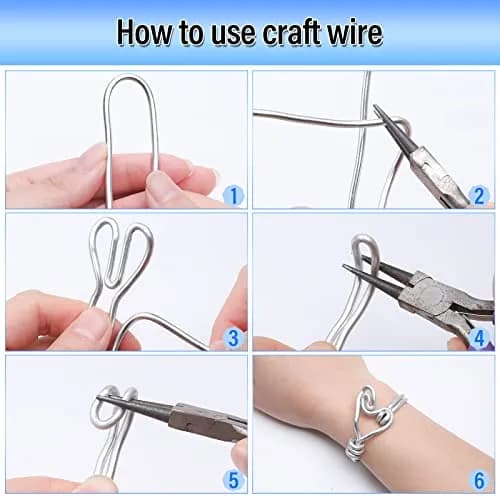 Cruzix 3mm Aluminum Craft Wire 16m (52.5 Ft) Silver | Bendable Metal for Sculpting, Jewelry, Bonsai thumbnail 7