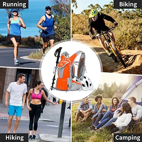 IX INOXTO Hydration Pack Backpack 12L Light Orange | Water-Resistant, Lightweight, Durable thumbnail 6