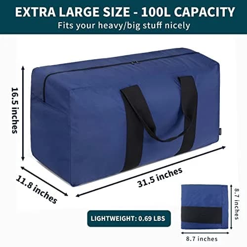 Vorspack Extra Large Duffle Bag 100L (80cm x 42cm x 30cm) | Heavy Duty Travel Gear Bag thumbnail 2