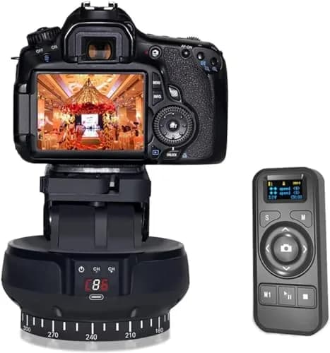 Byged Motorized Pan Tilt Head | 360° Rotation, ±35° Tilt, 100m Control, 9 Gears Speed, Smartphone & Camera Support thumbnail 1