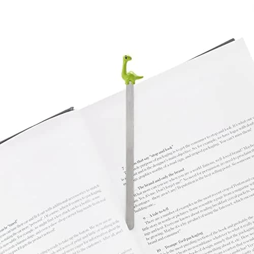 Metalmorphose Dino Bookmark Green | Durable Chrome Book Accessory (standart size) thumbnail 4